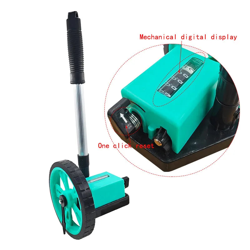Digital Distance Measuring Wheel 0.1–9999.9m | CE Certified