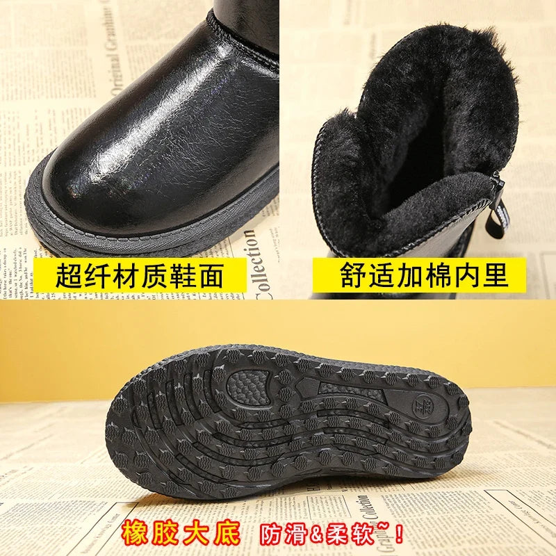 Women's Plush Ankle Snow Boots – Zip Winter Boots EU 34–48