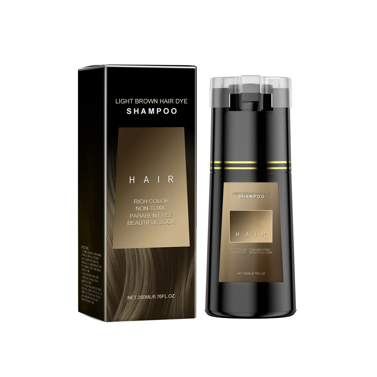 Plant Extract 2-in-1 Hair Dye Shampoo – Gray Coverage 200ml
