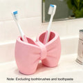 Creative Bow Toothbrush & Pen Holder – Freestanding Organizer