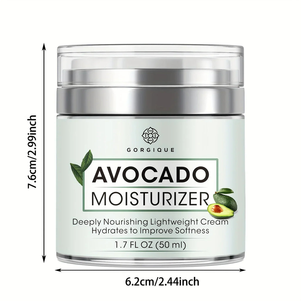 GORGIQUE Avocado Glow Moisturizer – Face, Neck & Décolleté