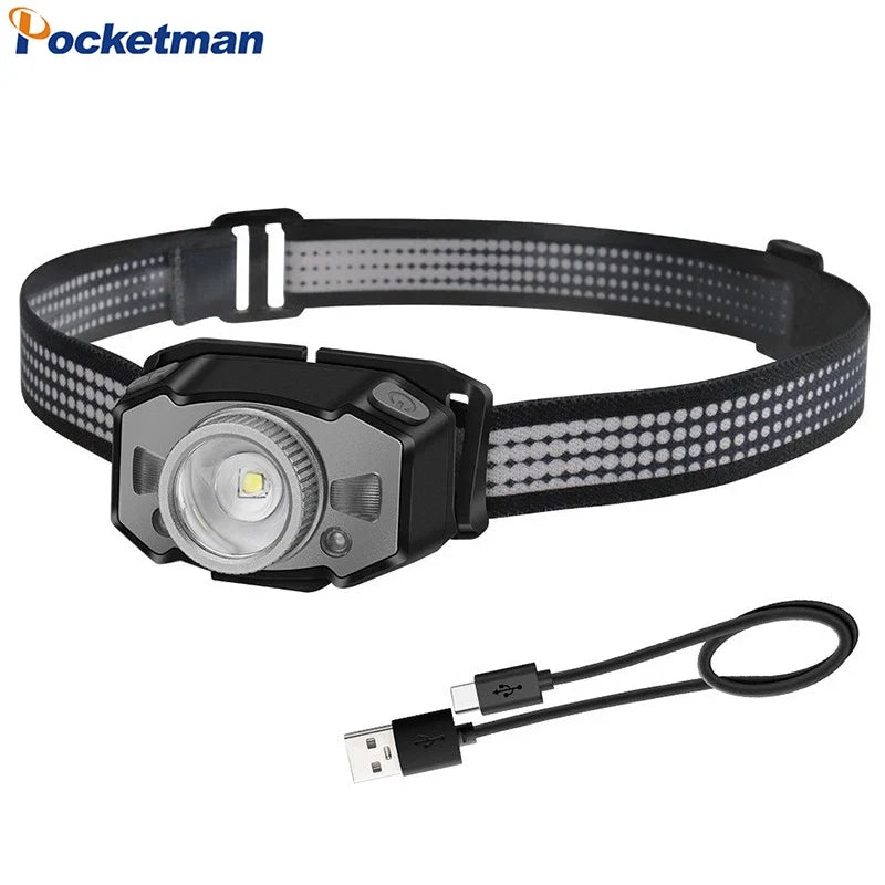POCKETMAN IR Motion Sensor LED Headlamp | USB-C Rechargeable