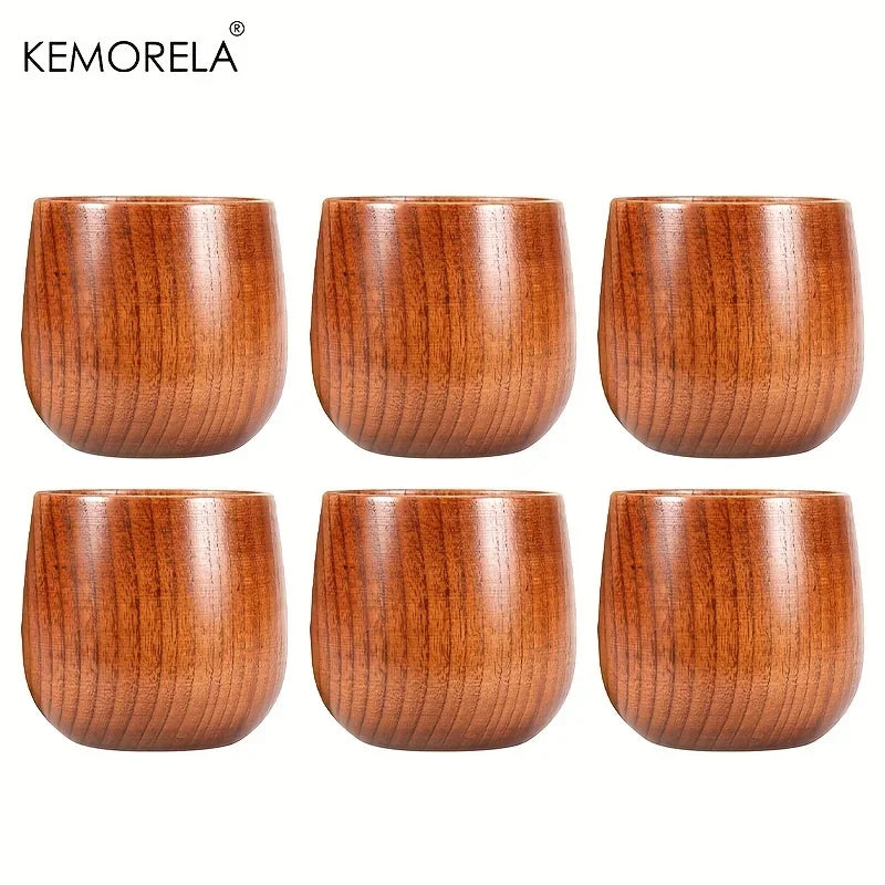 KEMORELA Handmade Jujube Wood Big Belly Cup | Tea & Coffee