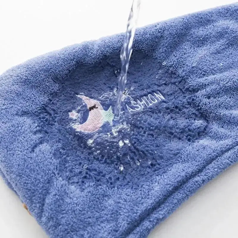 Quick-Dry Microfiber Hair Towel Wrap Bonnet | Women & Girls