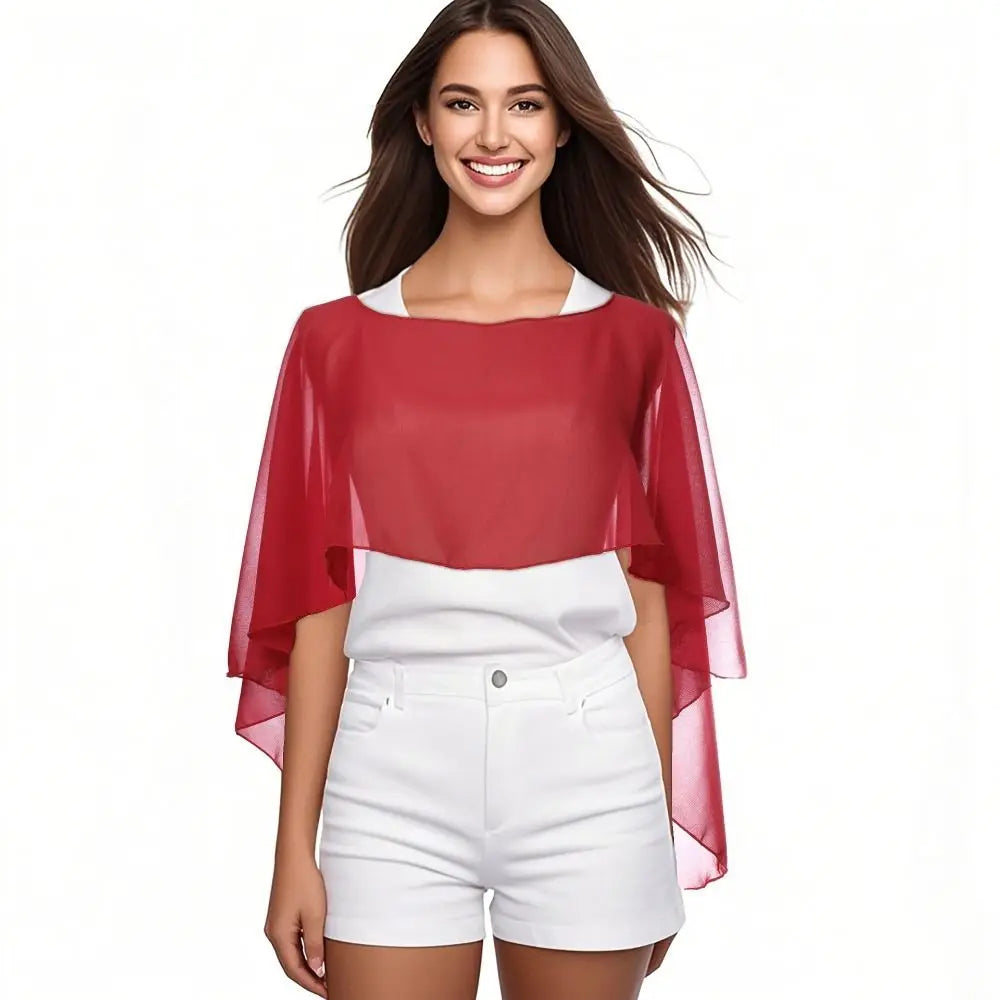 Women's Knit Shawl Wrap – Lightweight Wedding & Evening Cover Up