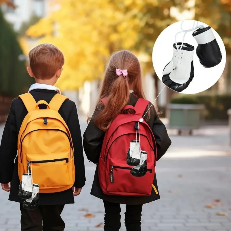 Miniature Boxing Gloves Punching Bag Backpack Hanging Pendant