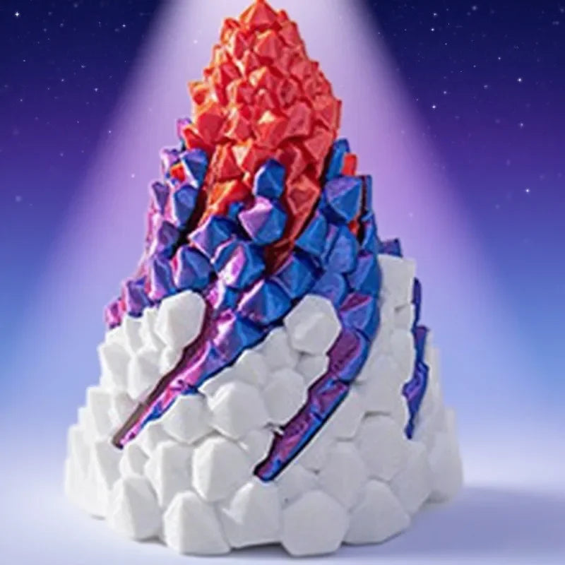 3D Spiral Pyramid Fidget Toy – Rotating Helix Desk Puzzle