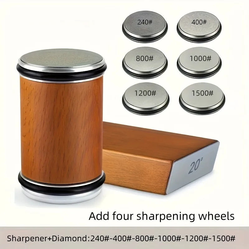Professional Knife Sharpener Magnetic Rolling 15 20 Fixed Angles