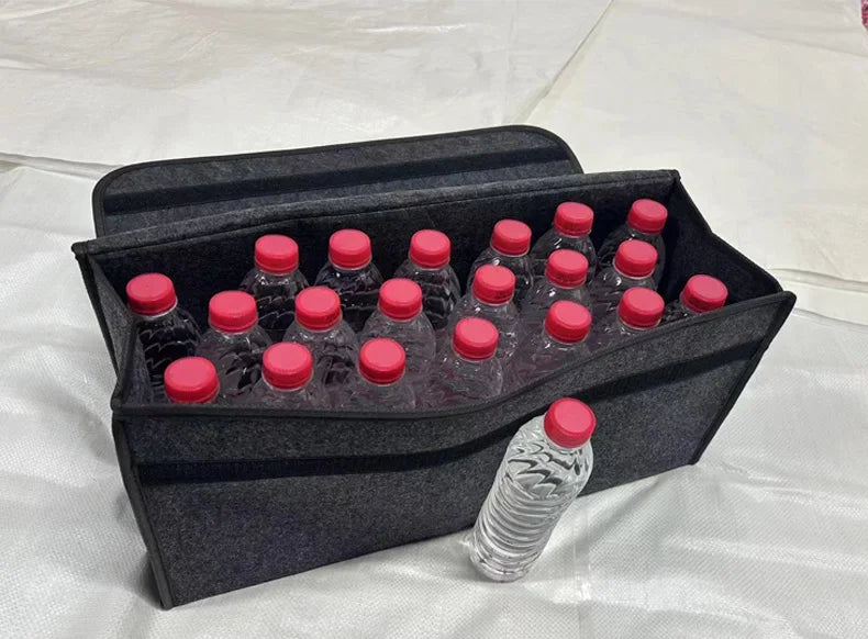 Large Felt Car Trunk Organizer – Anti-Slip Boot Storage Bag