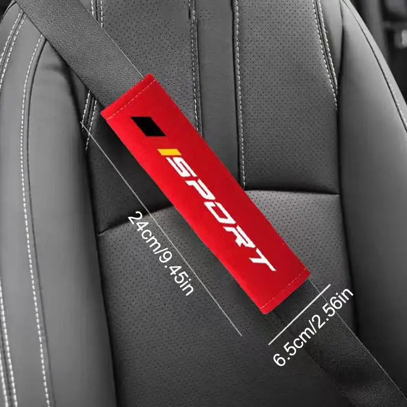 Soft Velveteen Car Seat Belt Cushion | 7 Colors, Universal Fit