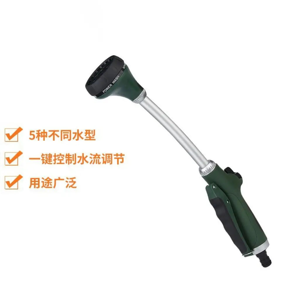 Long Handle Garden Hose Nozzle – 8-Mode Adjustable Spray