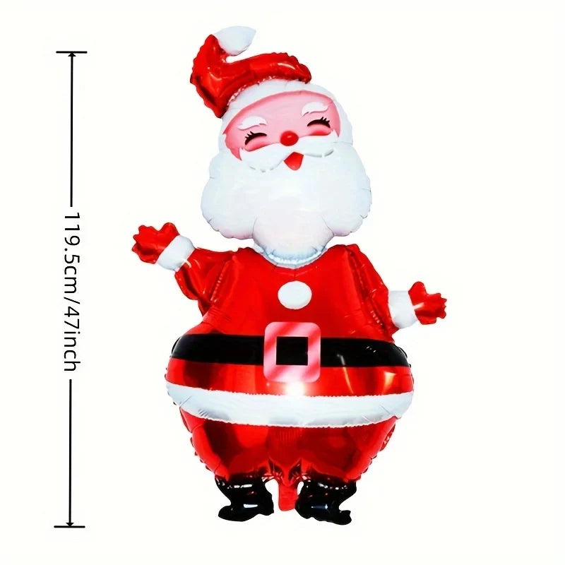 Large Christmas Foil Balloons – Santa Snowman Elk Decorations