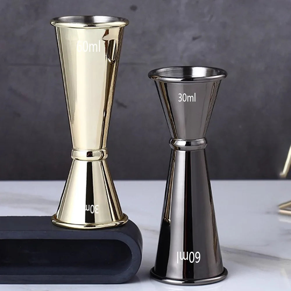 2026 Dual Shot 304 Stainless Steel Measure Cup Cocktail Shaker Drink
