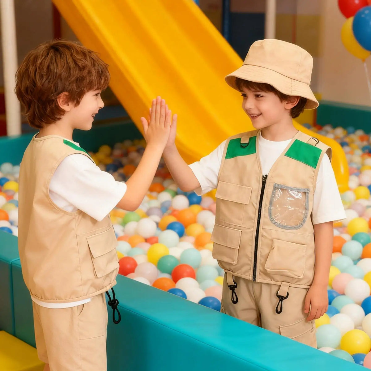 Kids Explorer Hat & Vest Set – Safari Adventure Costume Kit