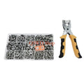 200-Set Metal Snap Fasteners & Installation Plier – DIY Kit