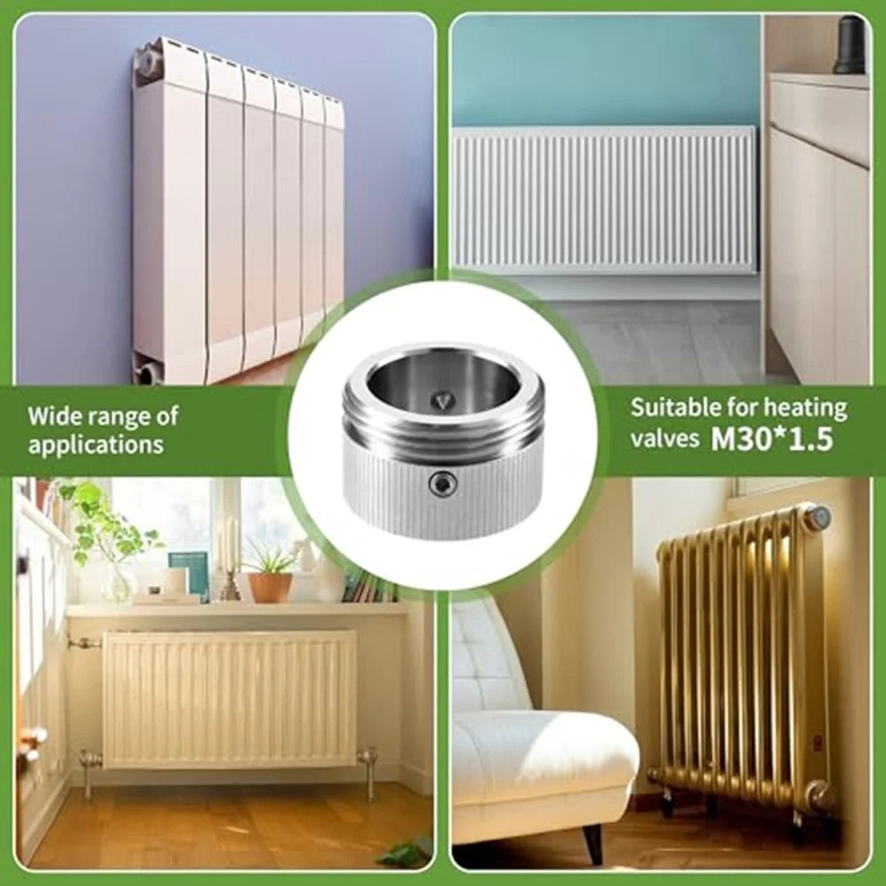 M30x1.5 Stainless Steel Radiator Thermostat Adapter Kit | 2 & 4 Pack