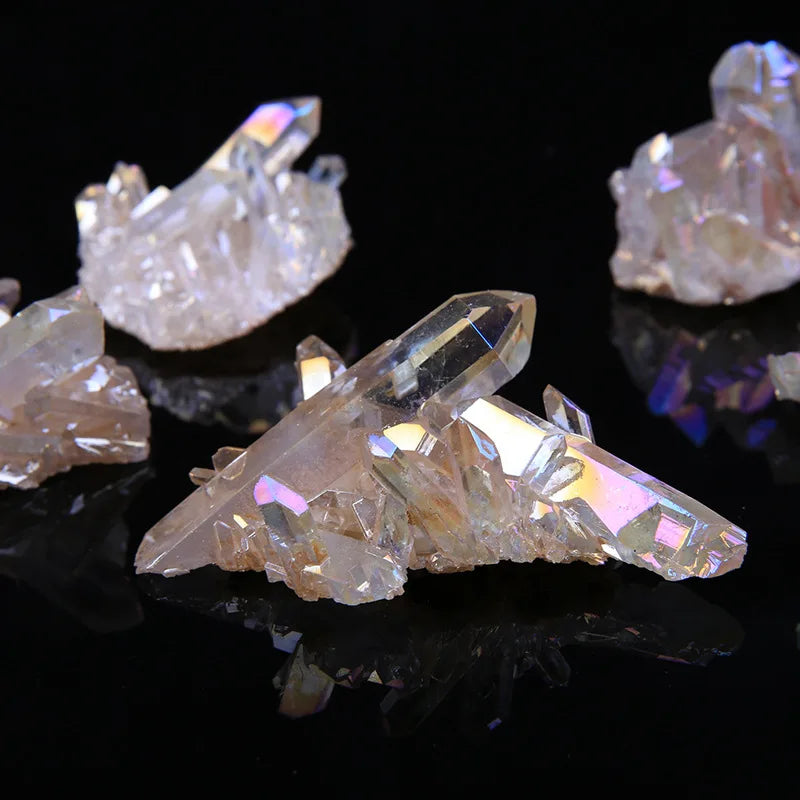 Angel Aura Crystal Cluster – Natural Quartz Home Décor