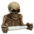 Skull Toilet Paper Holder | Wall Mounted Halloween Bathroom Decor
