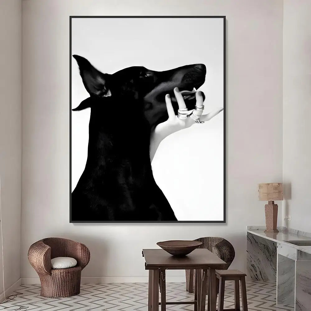 Doberman Pinscher PVC Wall Sticker – Waterproof Home Décor