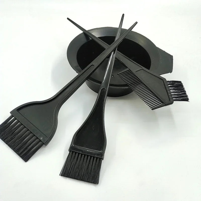 4-Piece Hair Dye Kit – Mixing Bowl, Brushes & Comb Set