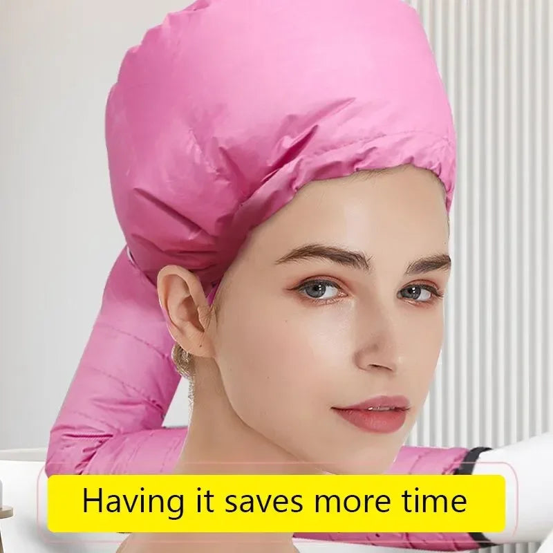 Hair Dryer Heating Hat – Deep Conditioning & Quick Dry Cap