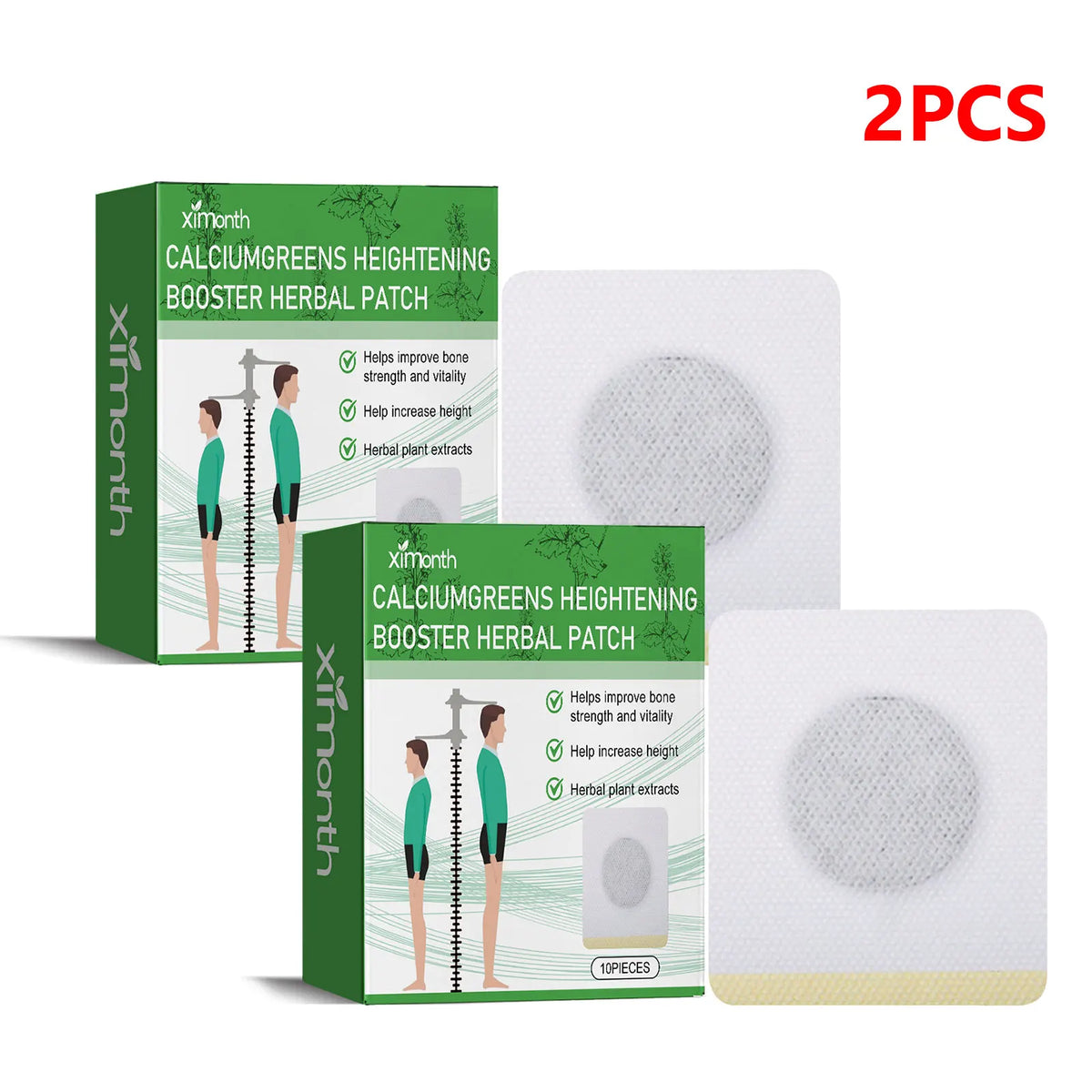 Herbal Height Growth Foot Patch – Vitamin D Bone Support 10pc