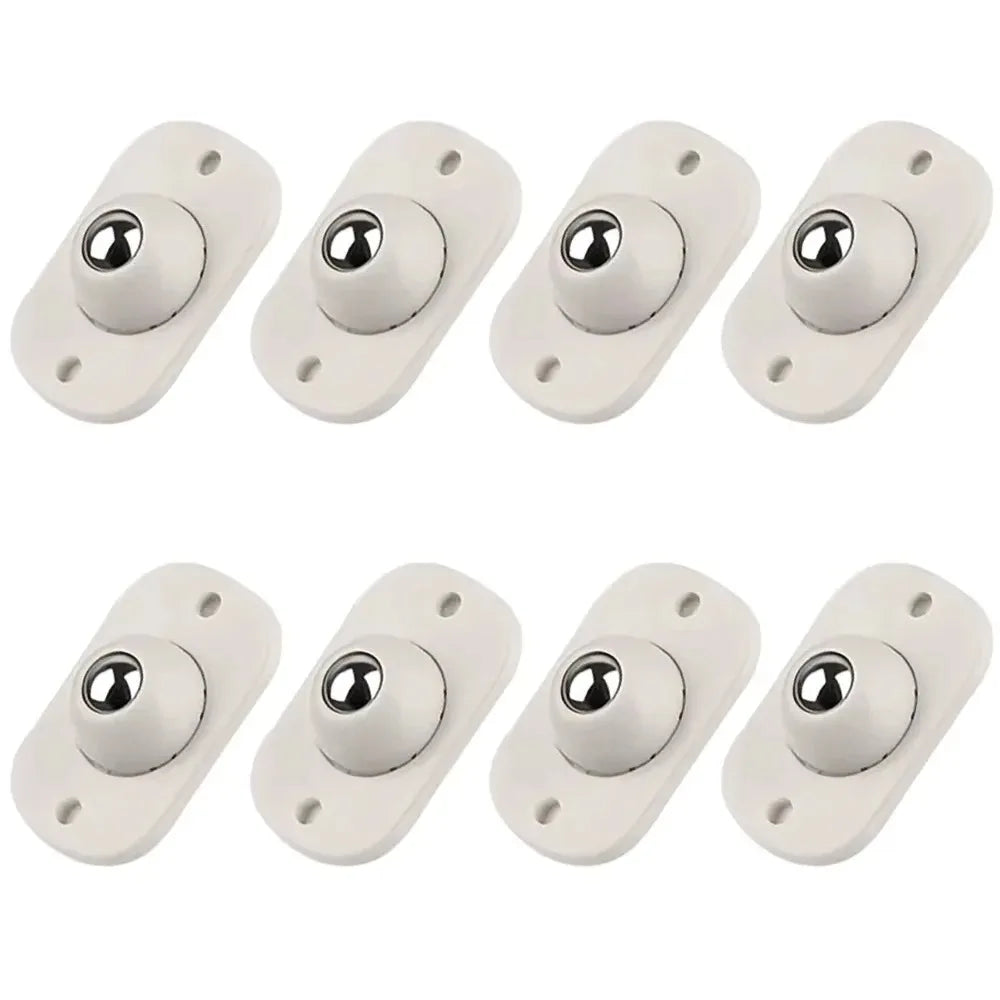 4- Self-adhesive Universal Pulley Rotating Wheels Mini Swivel Casters