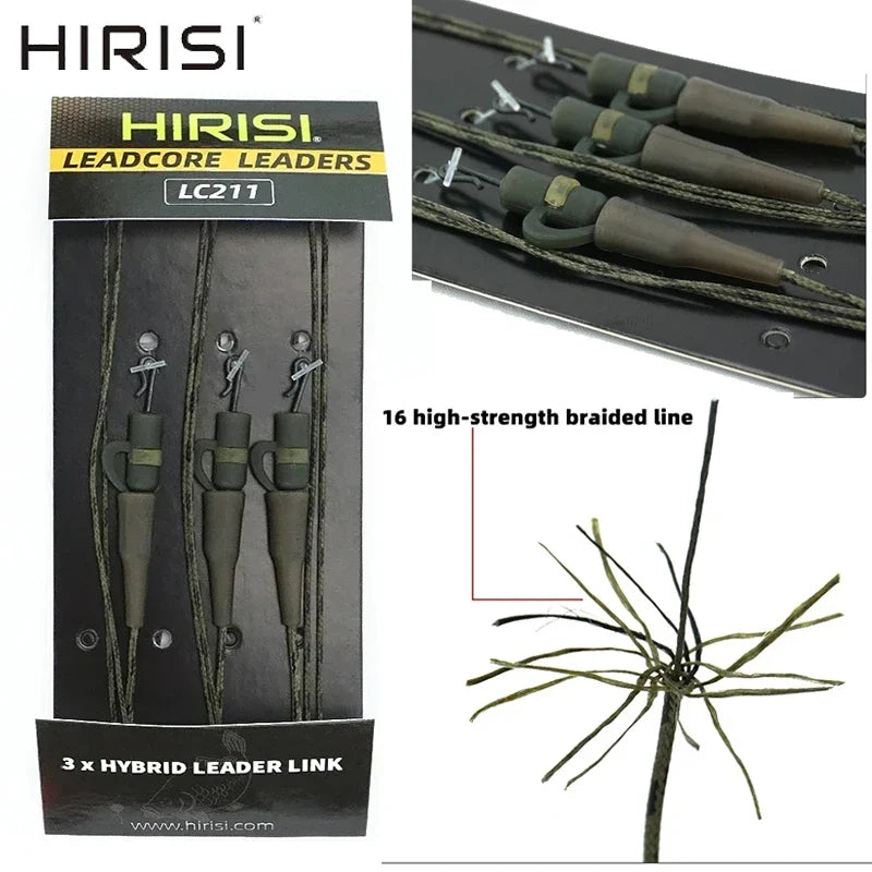 2026 HIRISI 3x Helicopter Carp Fishing Rigs Lead Core Braided Line