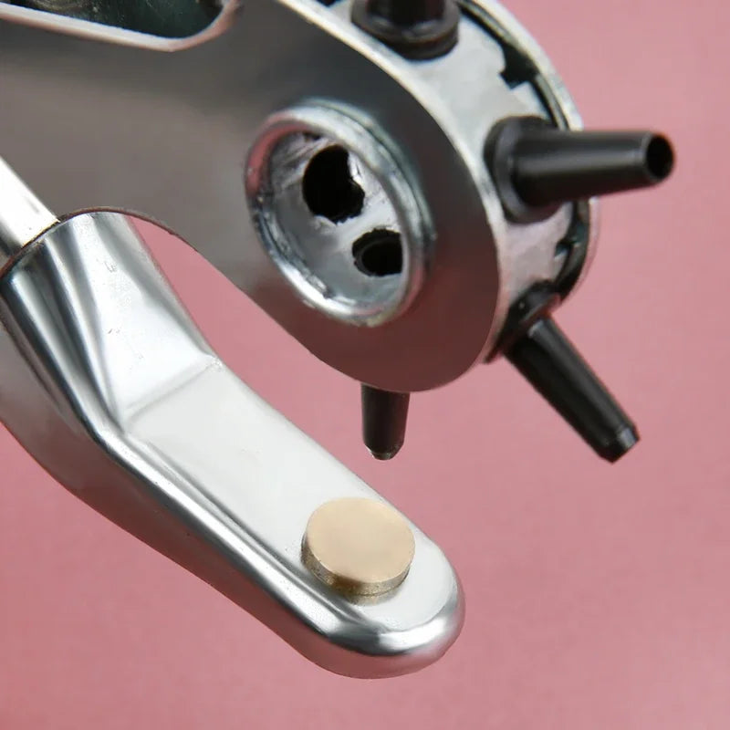 Leather Hole Punch 9 Belt Puncher Heavy Duty 6 Revolving Hand
