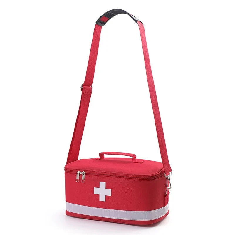 Portable First Aid Storage Bag – Travel & Home Medicine Organizer