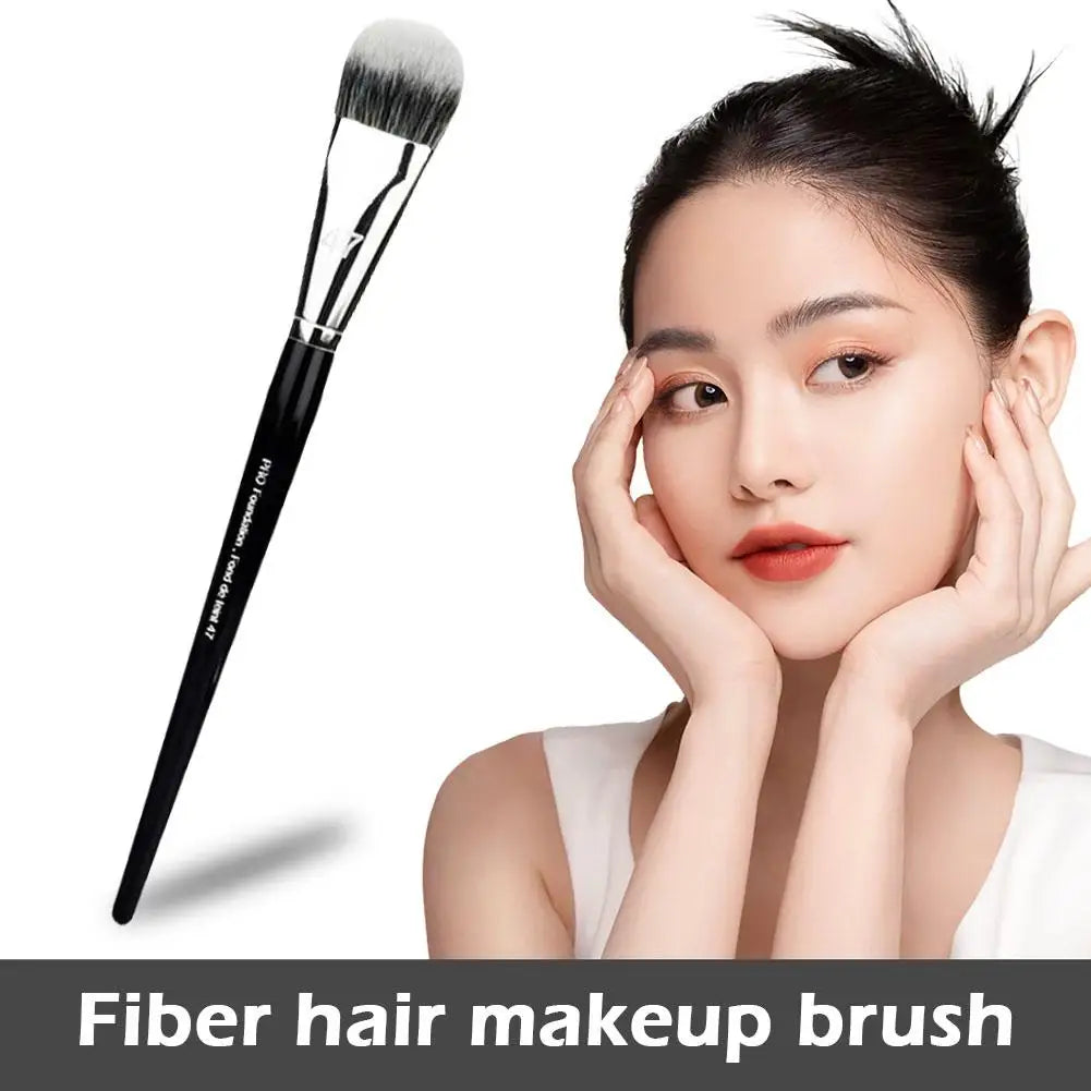 Professional Foundation Brush – Soft Synthetic Broom Head Makeup