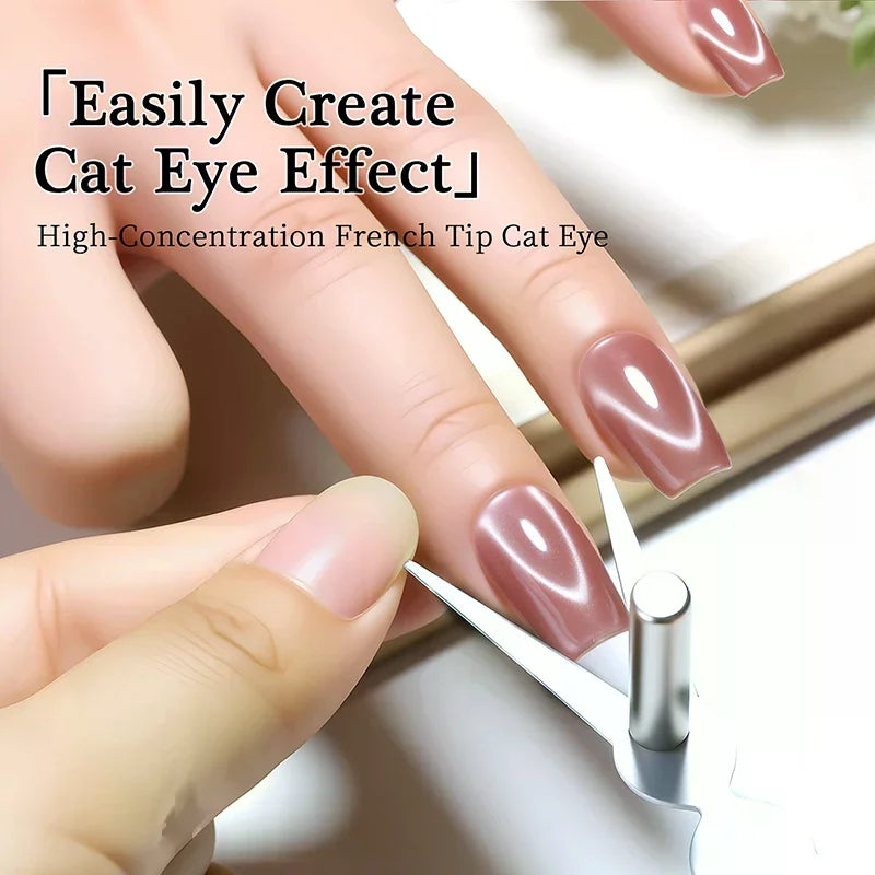 2-in-1 Magnetic Nail Stick & Y-Clip Set | Cat Eye Gel Manicure