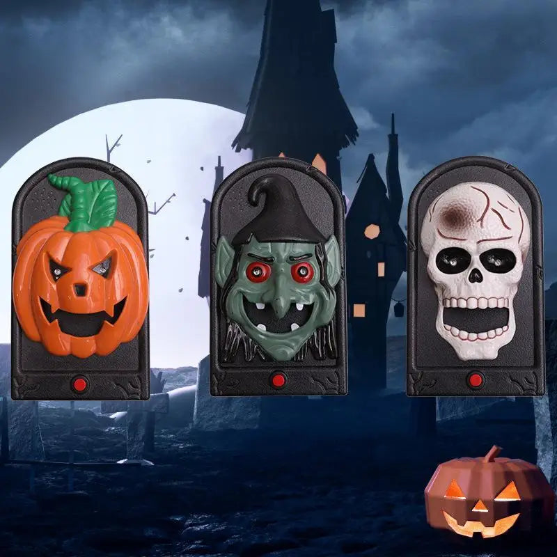 Halloween Trick Supports Doorbell Electric Scary Door Decoration