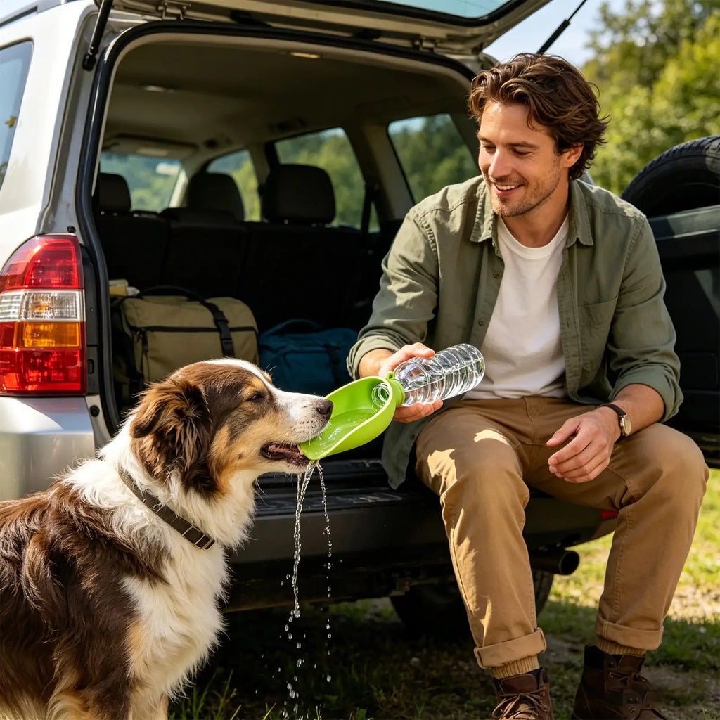 Dog Bottle Water Dispenser Foldable Portable Pet Supplies Walking