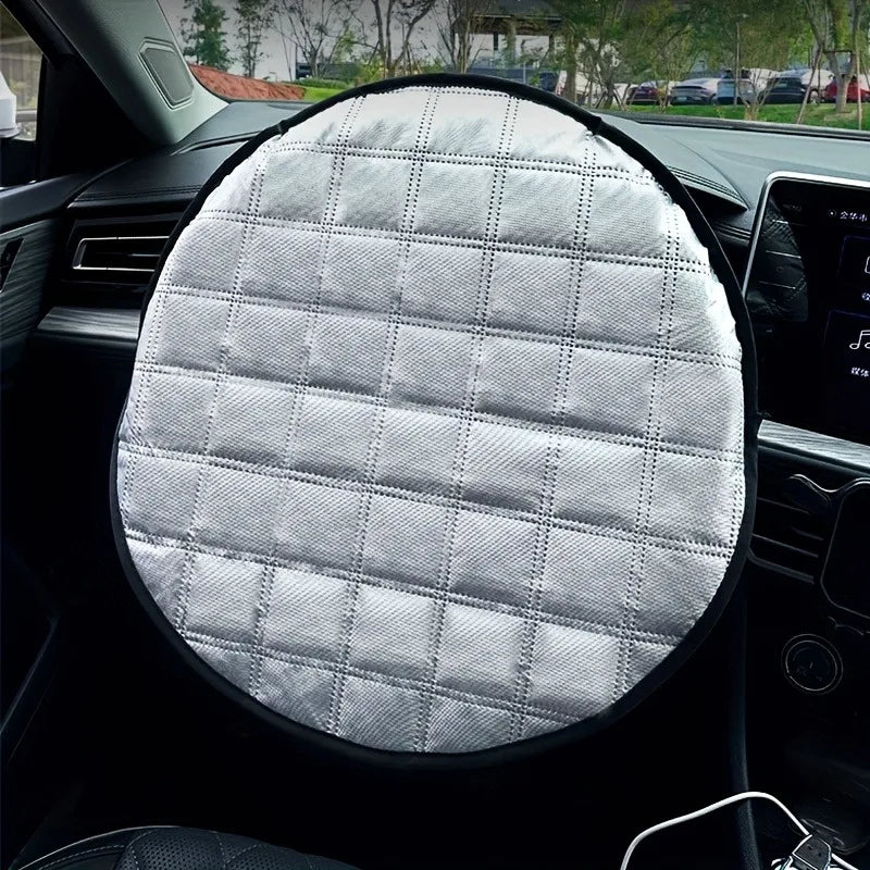 2-Pack Universal Car Steering Wheel Cover | Sun & Heat Shield