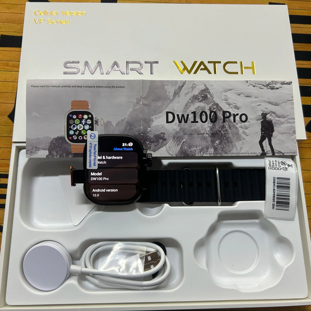 GOLDENSPIKE DW100 Pro 4G Android Smartwatch | 2.29" AMOLED GPS