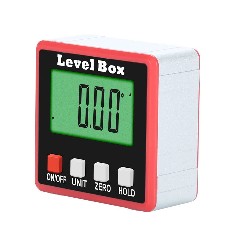 Digital Angle Meter – 360° Tilt Level Box & Precision Ruler