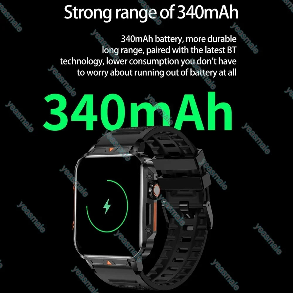 Ola Esporte Military Smartwatch | Bluetooth Call & Fitness Tracker