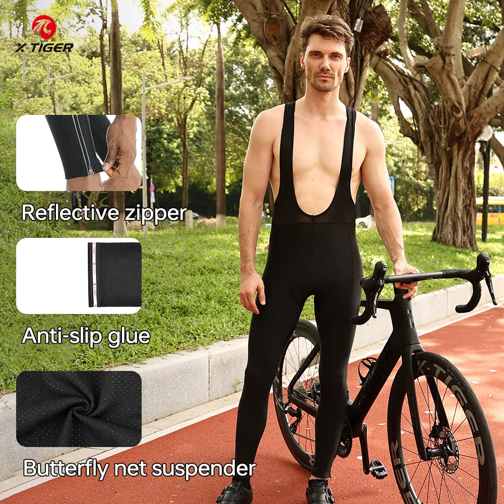 X-Tiger Men's 5D Gel Padded MTB & Road Cycling Tights | Lycra