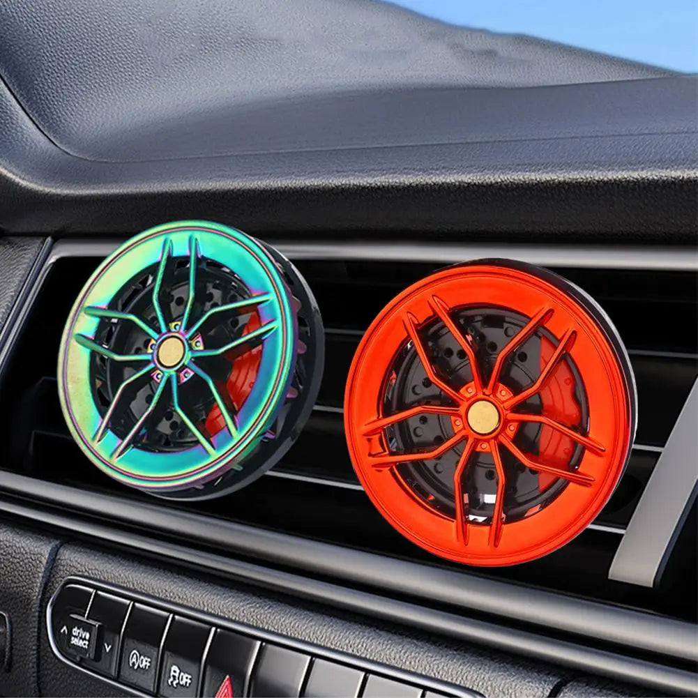 Sports Car Wheel Shape Air Freshener Vent Clip Rotatable Auto Outlet