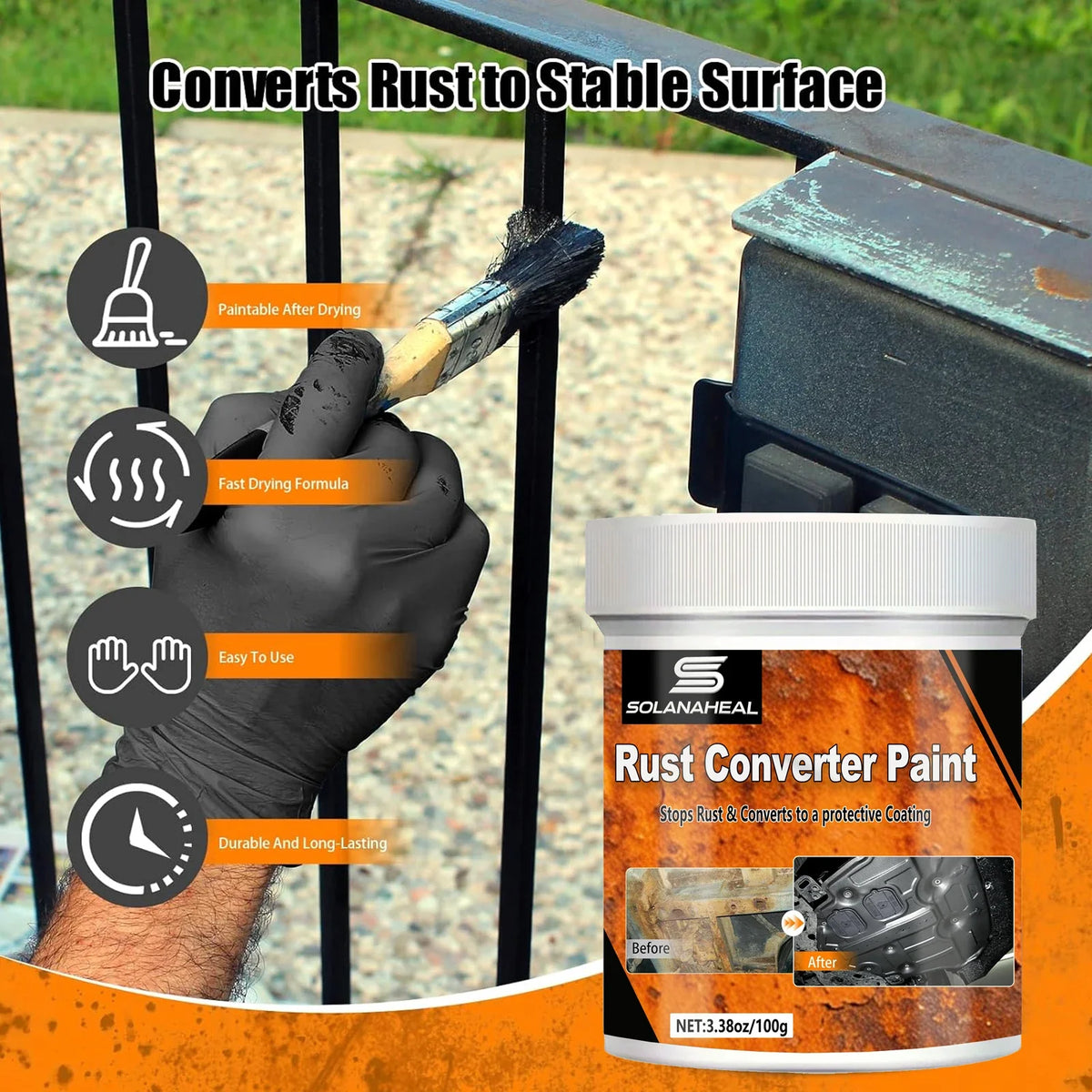 Rust Converter & Metal Primer – Anti-Rust Protective Coating