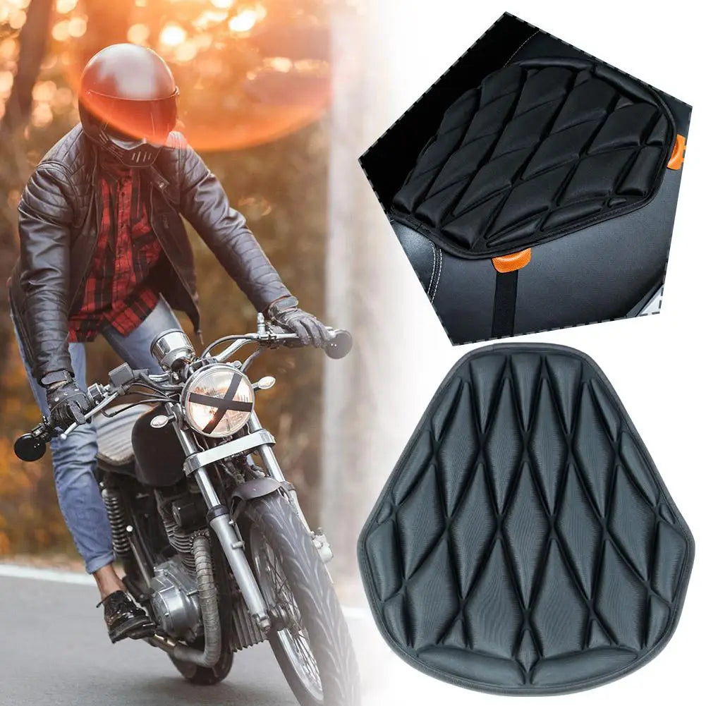 Universal 3D Anti-Slip Motorcycle Seat Cushion Cover | Breathable