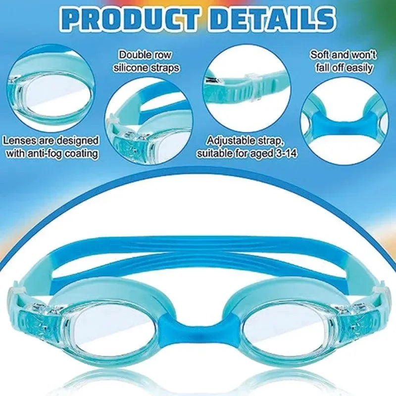 Swimming Goggles Kids Waterproof Anti Fog UV Children Professional