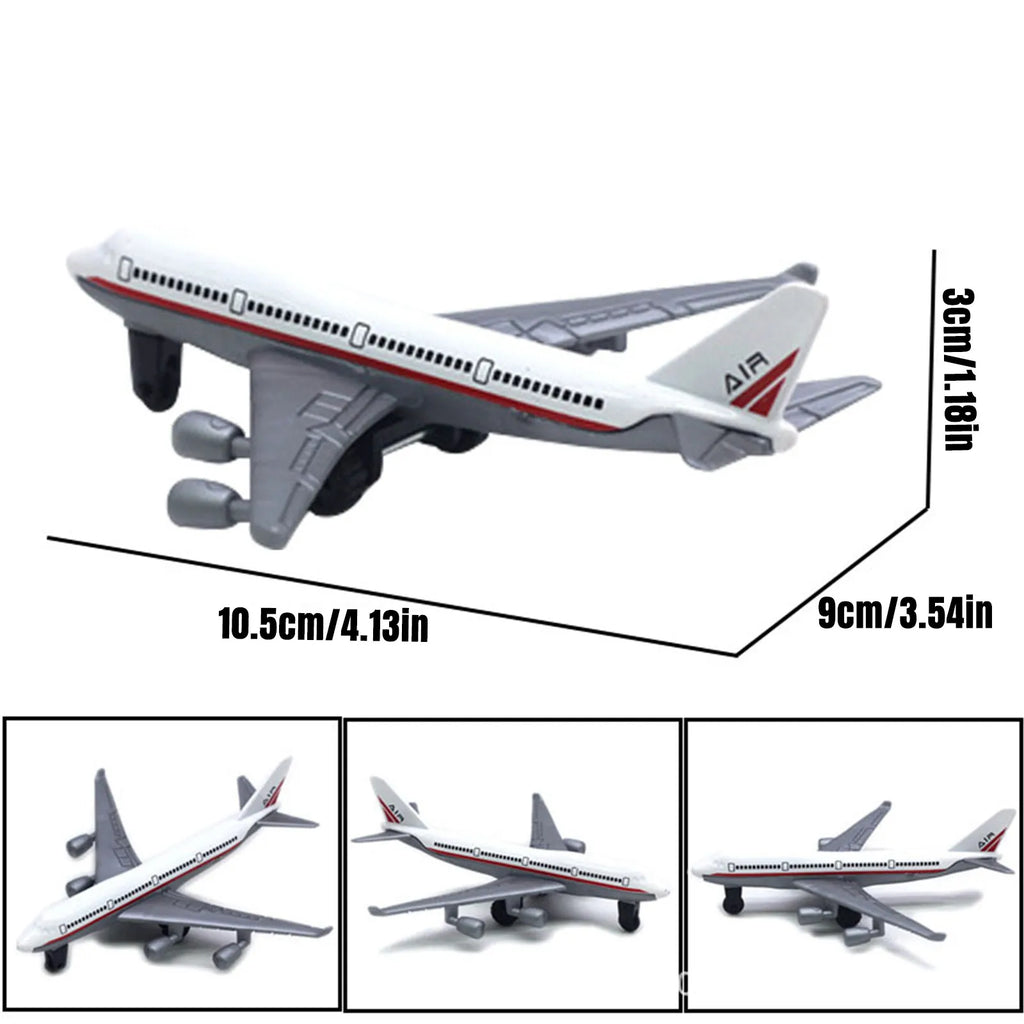 6-Pack 1/64 Diecast Airplane Models – Metal Aircraft Toy Set