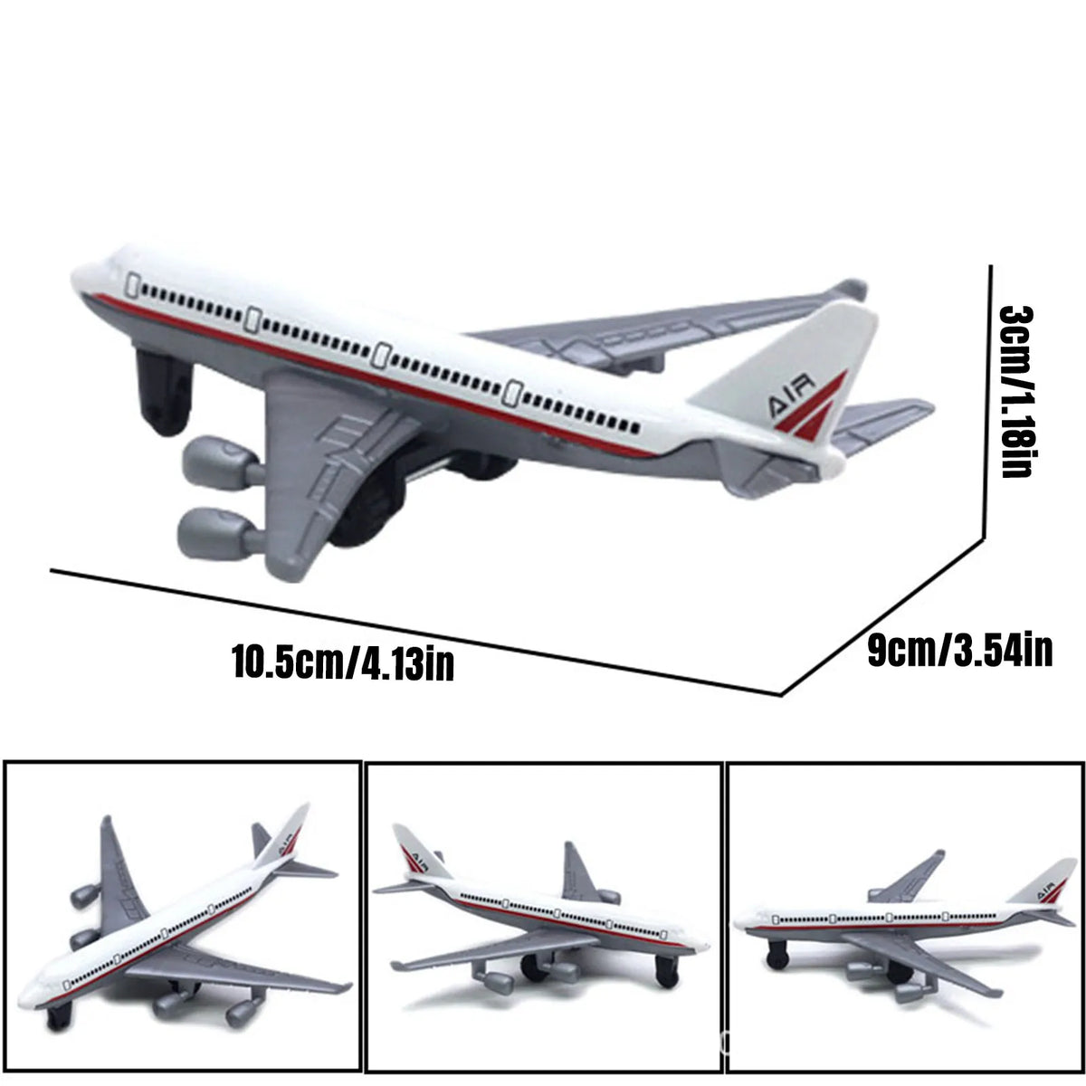 6-Pack 1/64 Diecast Airplane Models – Metal Aircraft Toy Set