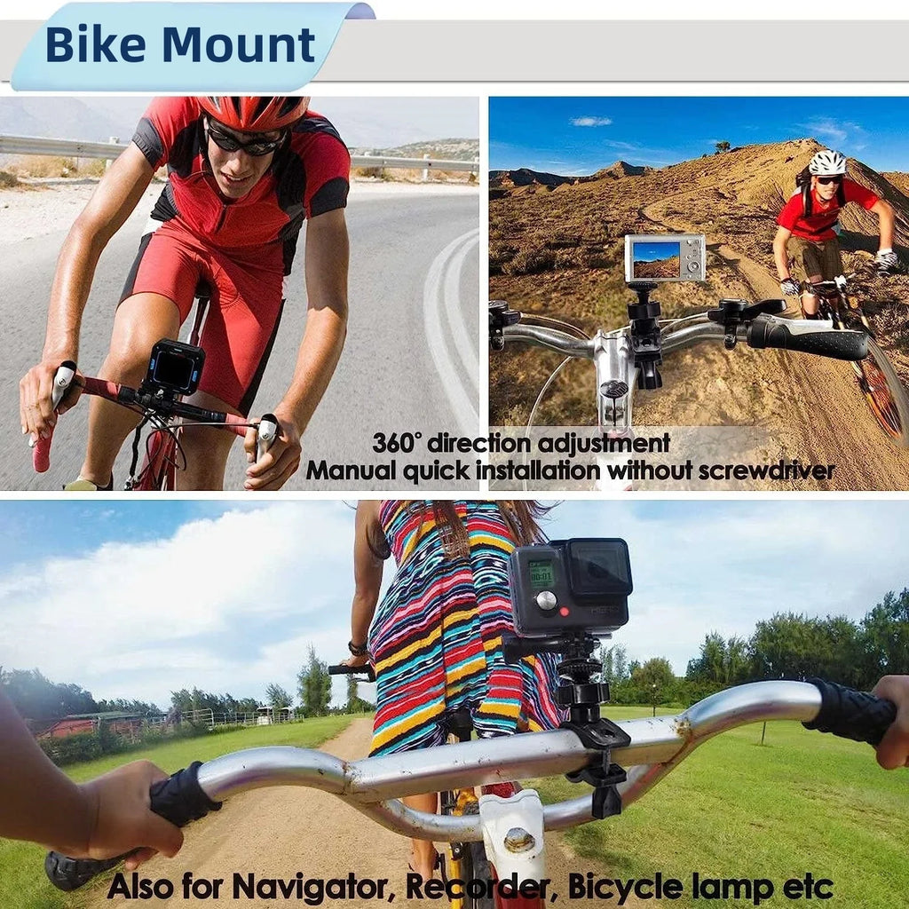 VeFly Bike & Motorcycle GoPro Handlebar Mount Bracket Adapter