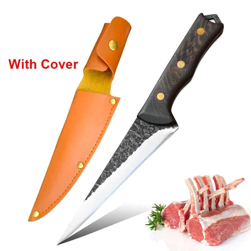 InLeung Stainless Steel Boning & Filleting Knife – Wood Handle