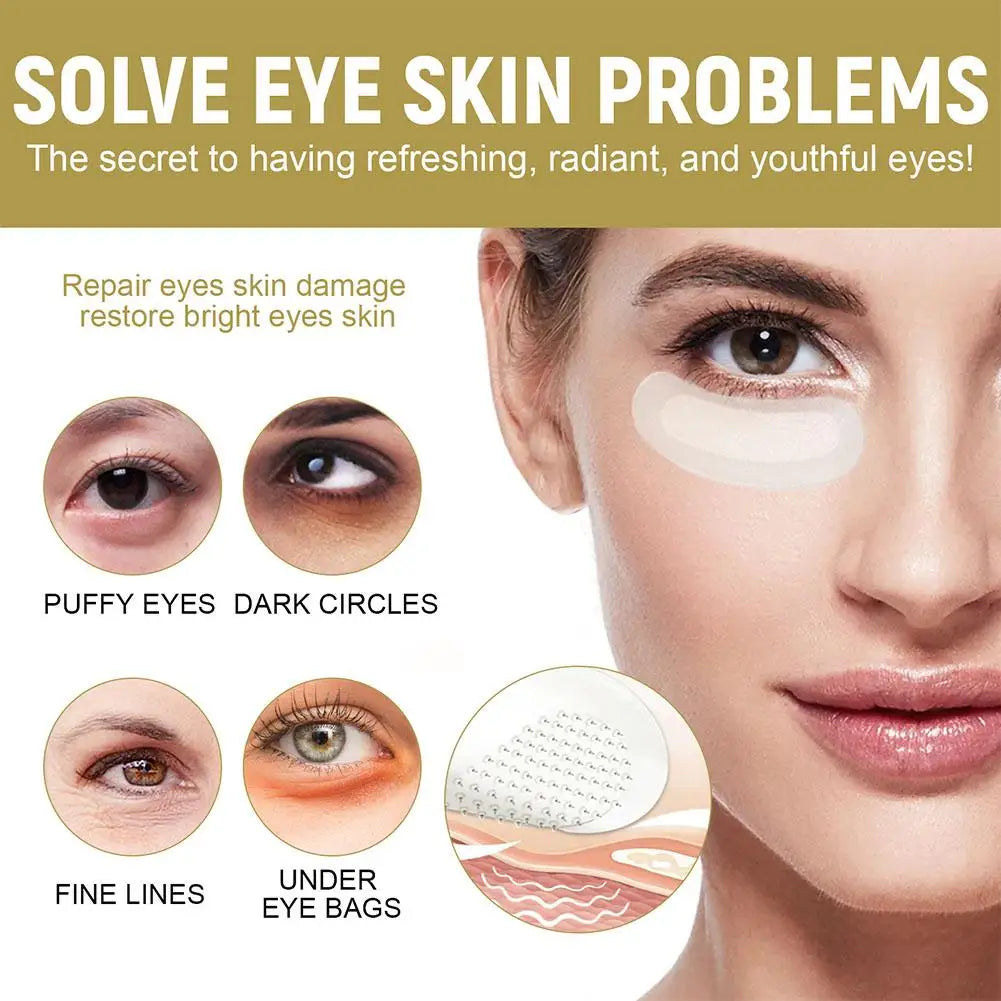 Hyaluronic Acid Microneedle Eye Patches – Under-Eye Gel Pads