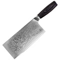 InLeung Damascus Steel Meat Cleaver – Handmade Chef Knife