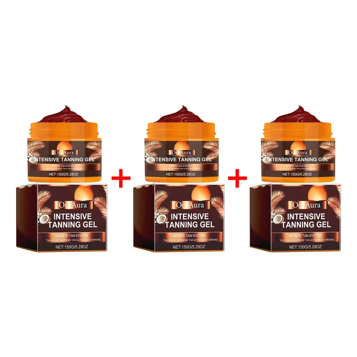 OceAura Intensive Tanning Gel – Self Tanner & Bronzer